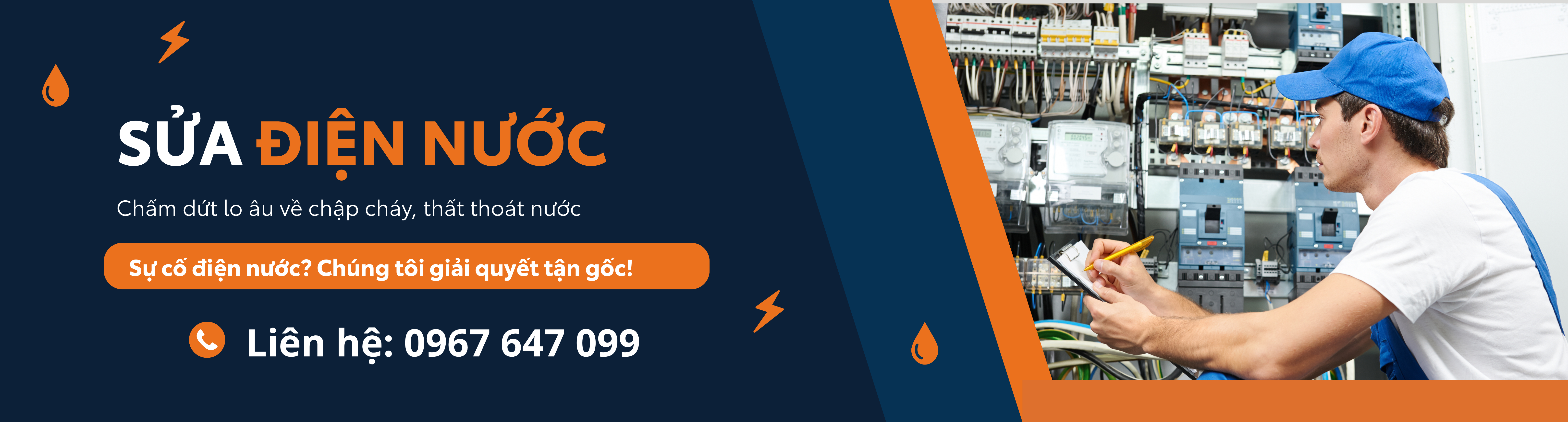 Banner sửa điện nước