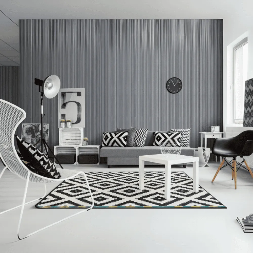 Giấy dán tường phòng khách - Giải pháp sáng tạo biến đổi không gian sống